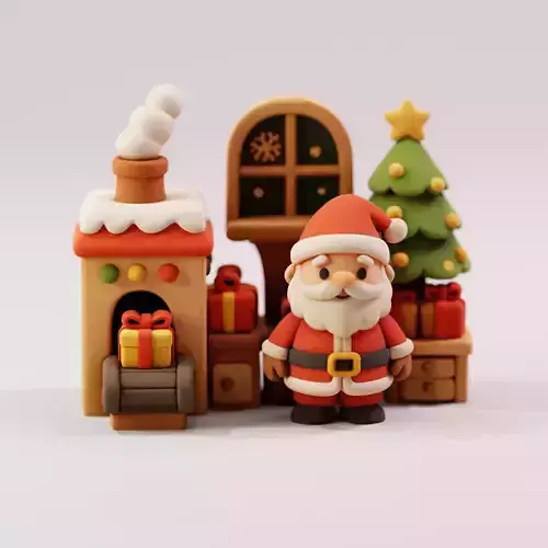 SANTA IN WORKSHOP