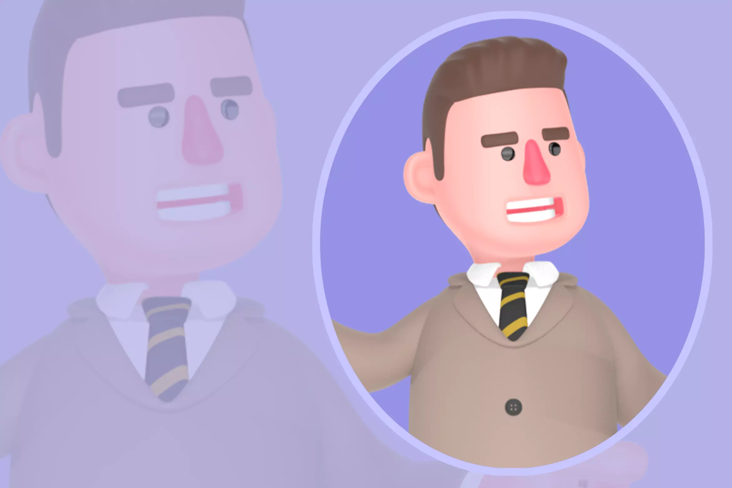 Stylized 3D Lawyer with Justice Scale - Cartoon Attorney 3D model