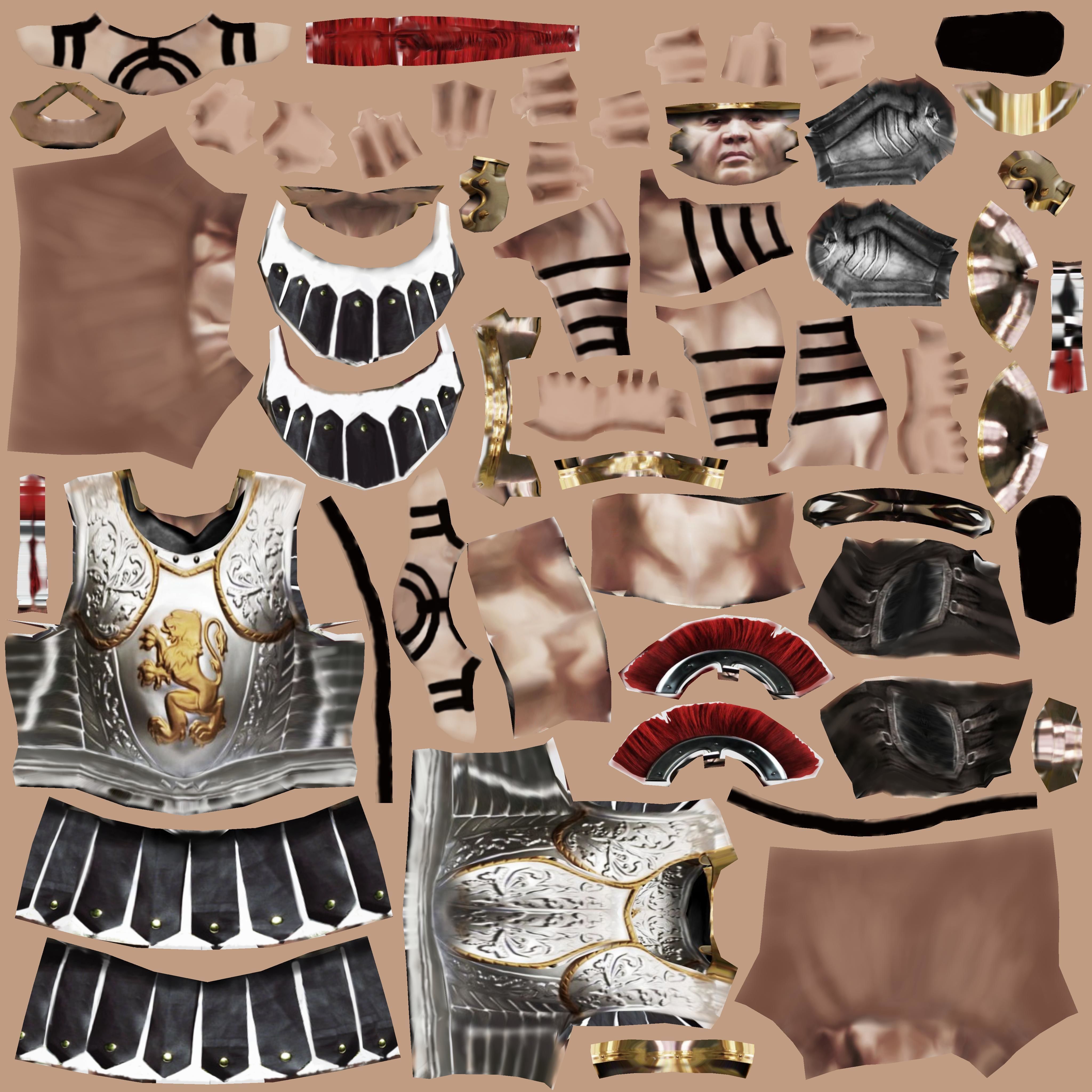 Roman catapult Low-poly 3D model_9