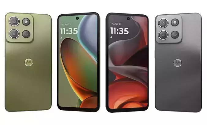 Motorola Moto G15 Power Gray And Green High Poly 