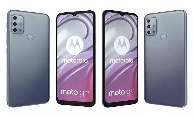 Motorola Moto G20 Gray High Poly
