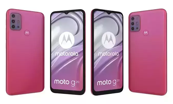 Motorola Moto G20 Red High Poly