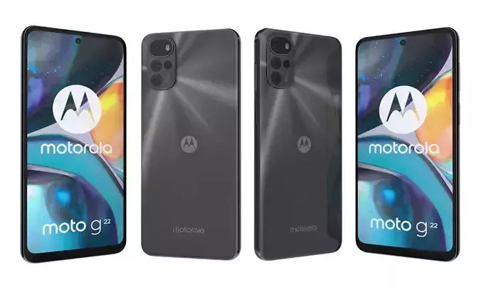 Motorola Moto G22 Black High Poly