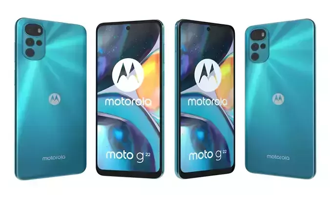 Motorola Moto G22 Blue High Poly