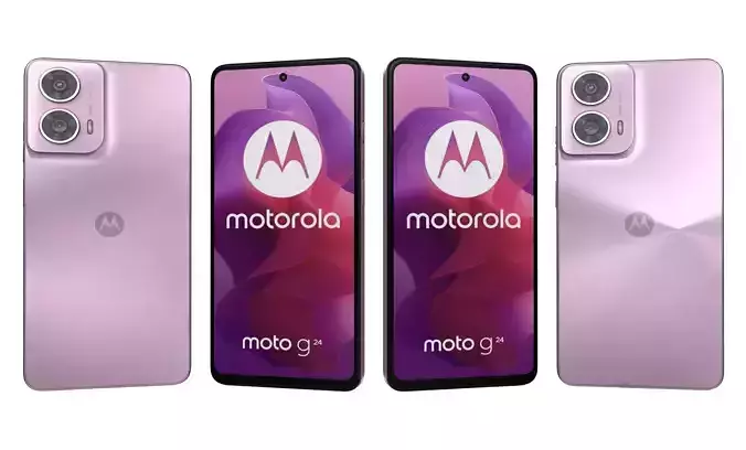 Motorola Moto G24 Pink High Poly