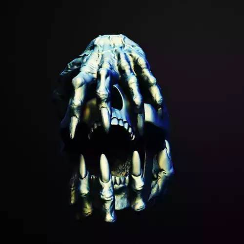 Possessed Skull Planter  3D Printable STL File