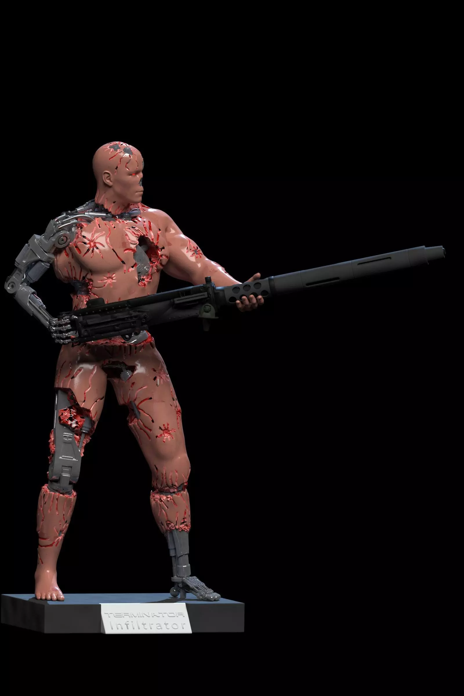 Terminator T-800 Infiltrator High Detal 3D print model