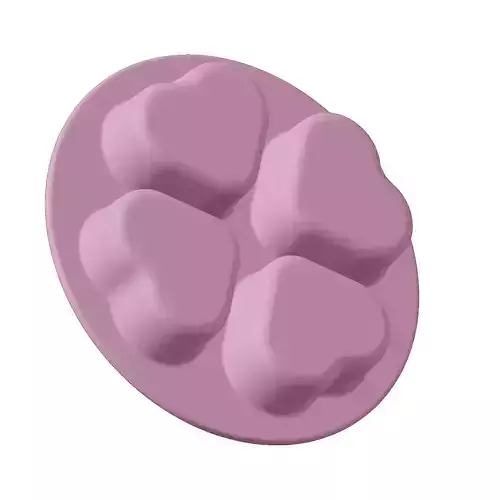 Plastic Heart Shape Cake Mold 3D model 3