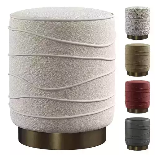 Nero Boucle Ottoman