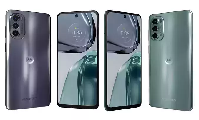 Motorola Moto G62 5G Black And Green High Poly