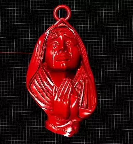 pendant gold cross prayer