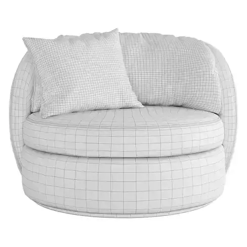 Ronda swivel chair 3D model 4