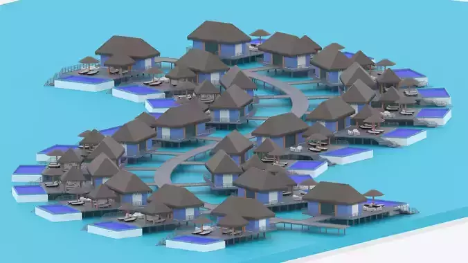 Overwater Resort Hut