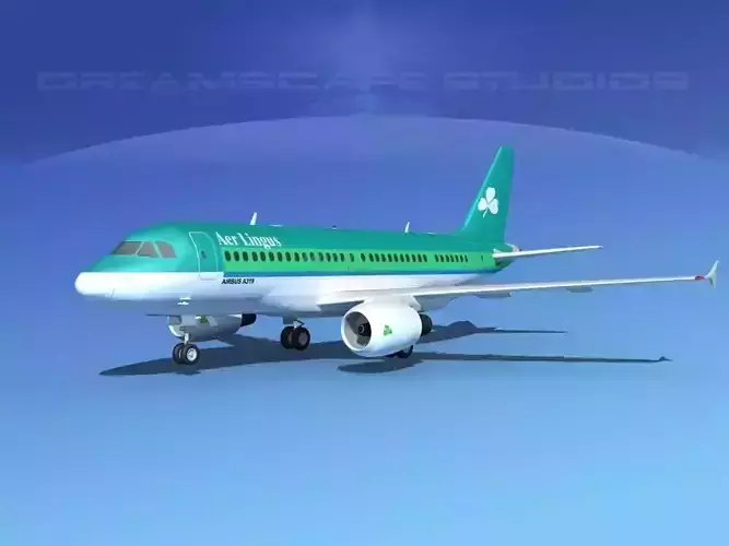 Airbus A319 Aer Lingus 3D model