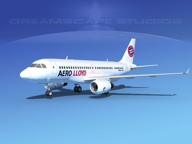 Airbus A319 Aero Loyd 3D model