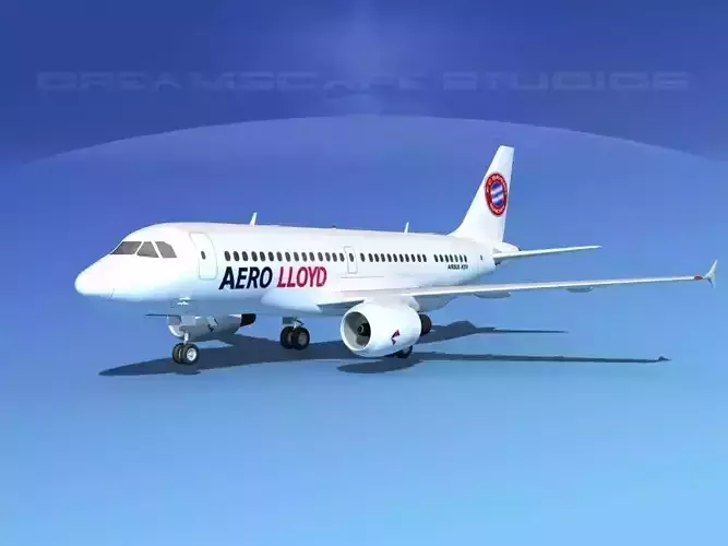 Airbus A319 Aero Loyd 3D model