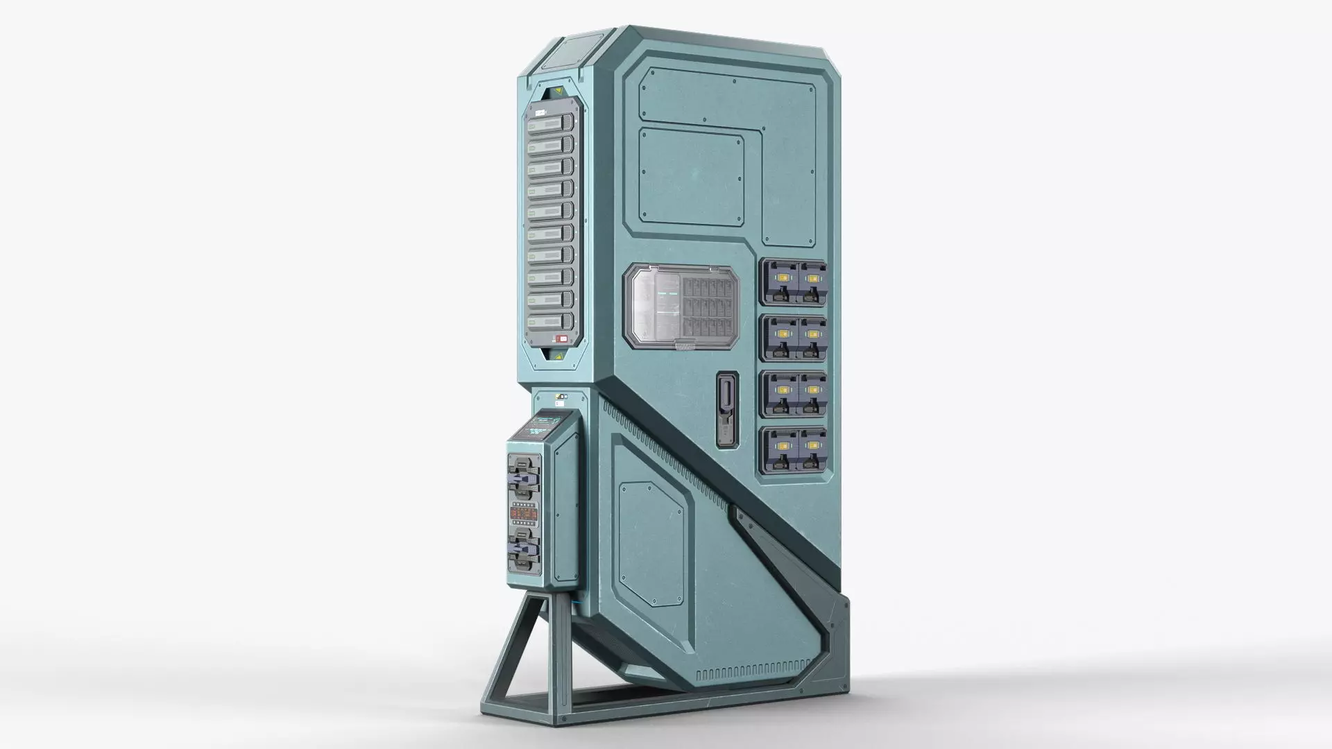 Sci Fi Server - Data Storage Unit Low-poly 3D model