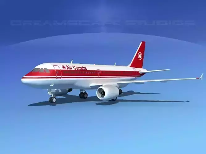 Airbus A319 Air Canada 1 3D model