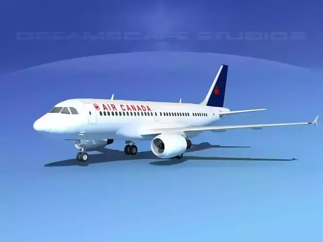 Airbus A319 Air Canada 2 3D model