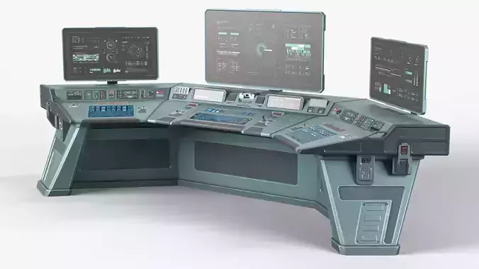 Sci Fi Control Command Console