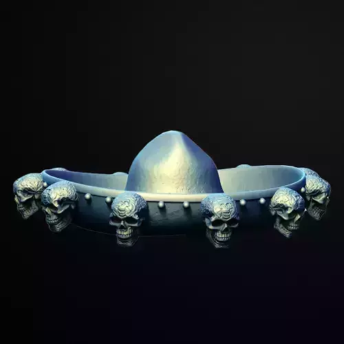 Scary Sombrero Hat 3D Printable STL File