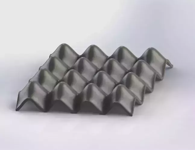 Multi-Purpose Egg Tray Wavy Surface Organizer 