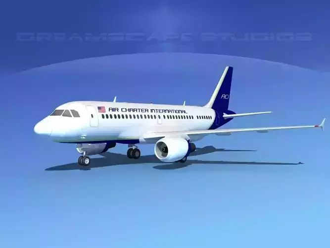 Airbus A319 Air Charter Intl 3D model