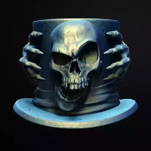 Broken Jaw Top Hat Jar 3D Printable STL File