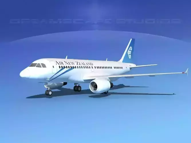 Airbus A319 Air New Zealand 3D model