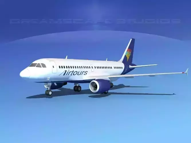Airbus A319 Air Tours 3D model
