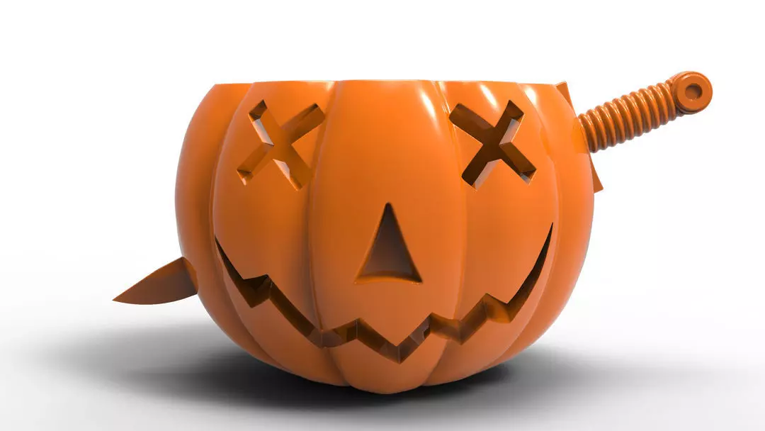 Stabbed Pumpkin 3D Printable STL File 3D print model