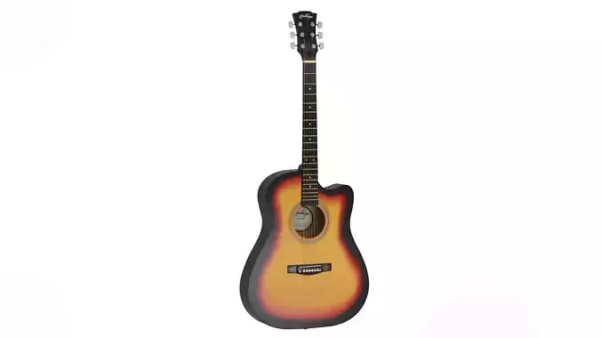 Acoustic Guitar 3D Model