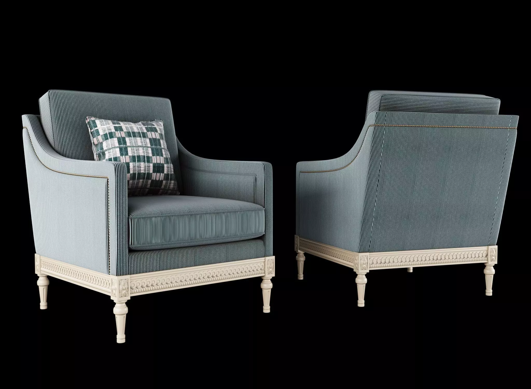 Louis XVI Armchair 3D model