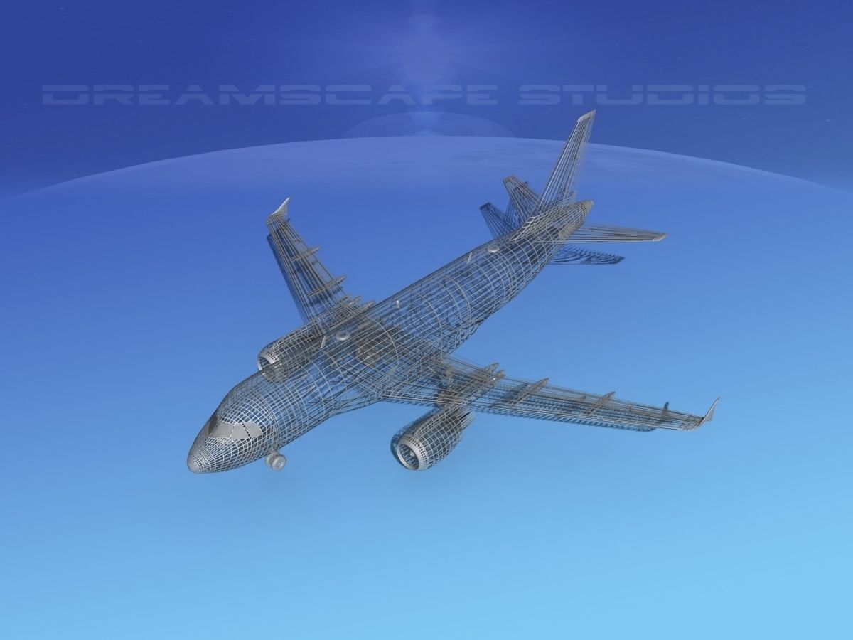 Airbus A319 British Airways 3D model_13