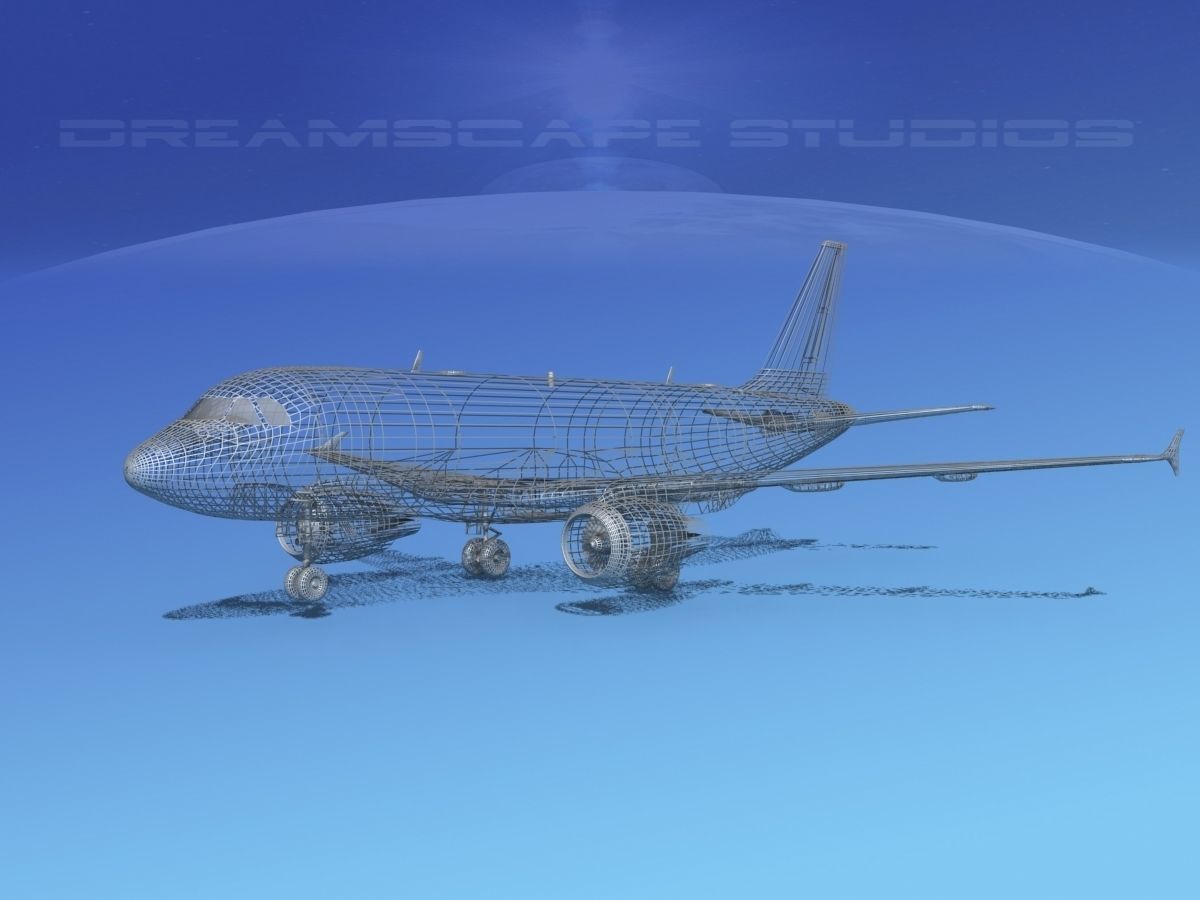 Airbus A319 British Airways 3D model_12