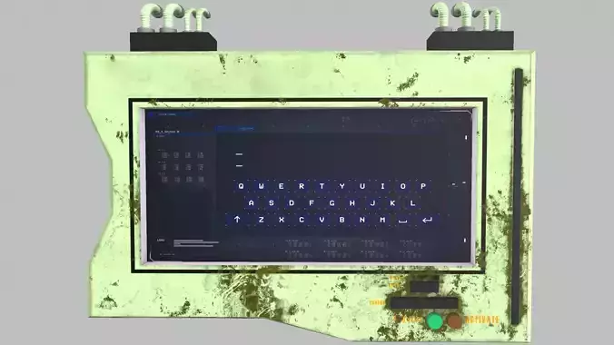 Computer Security Panel 3D Model