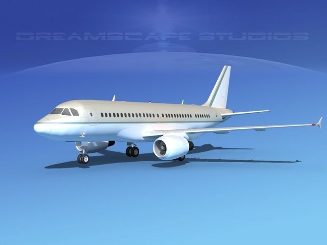 Airbus A319 Corporate 1 3D model