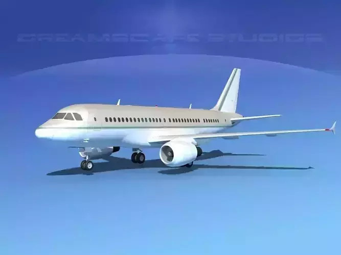 Airbus A319 Corporate 1 3D model