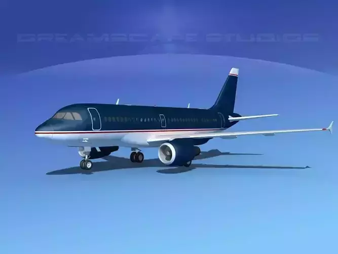 Airbus A319 Corporate 2 3D model
