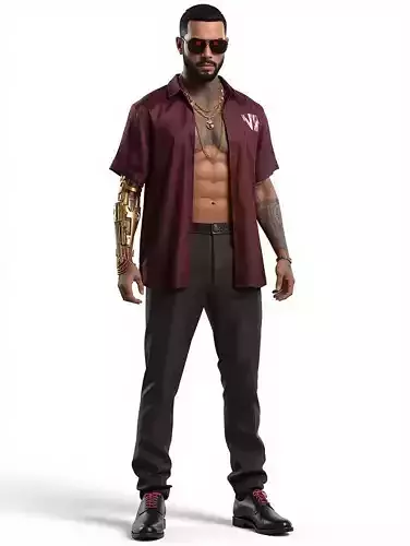 valentinos Gang Member Character 3D Model