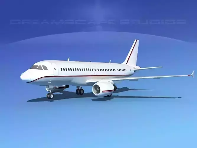Airbus A319 Corporate 4 3D model