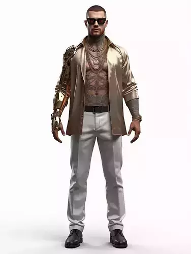 Valentinos Gang Member Character 3D Model