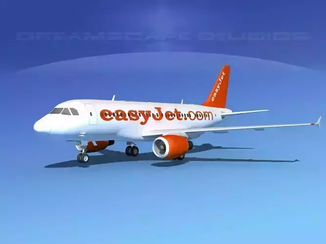 Airbus A319 Easyjet 3D model
