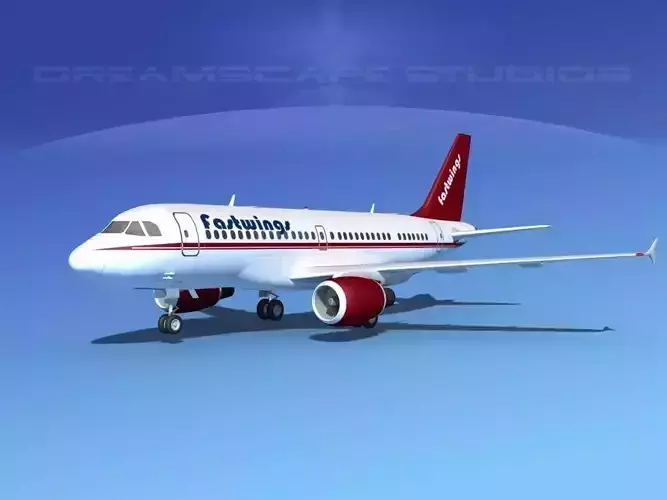 Airbus A319 Fastwings 3D model