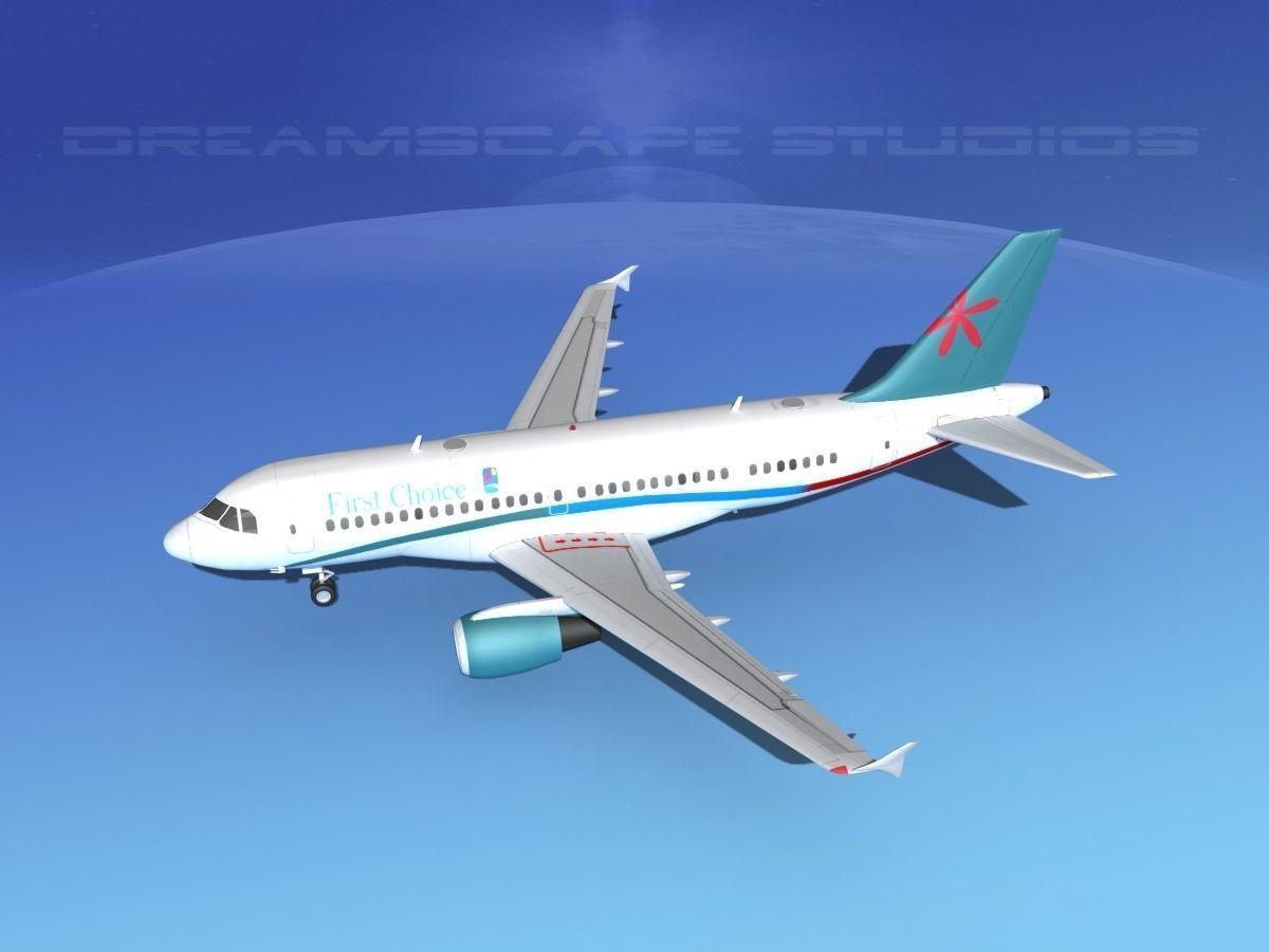 Airbus A319 First Choice Airways 3D model_9