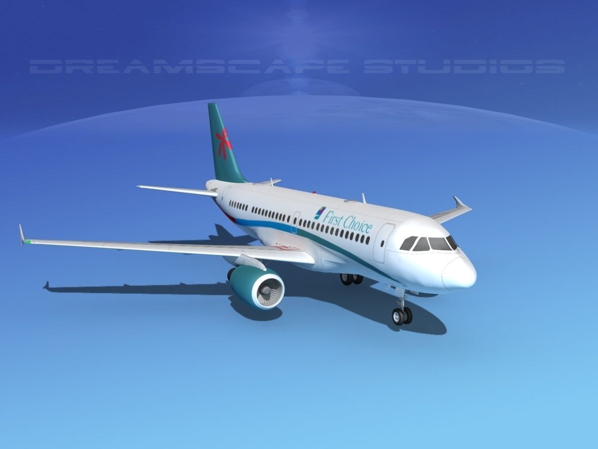 Airbus A319 First Choice Airways 3D model_2