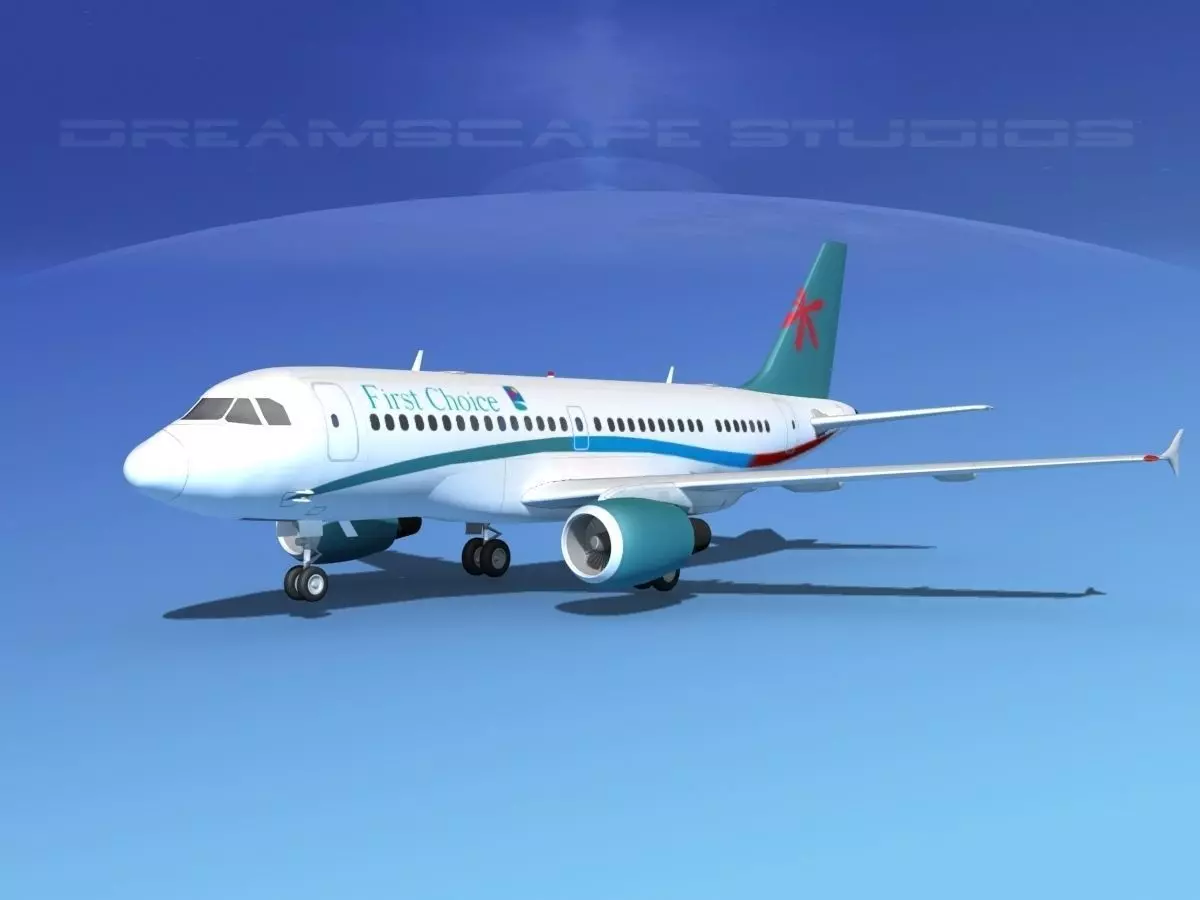 Airbus A319 First Choice Airways 3D model_0