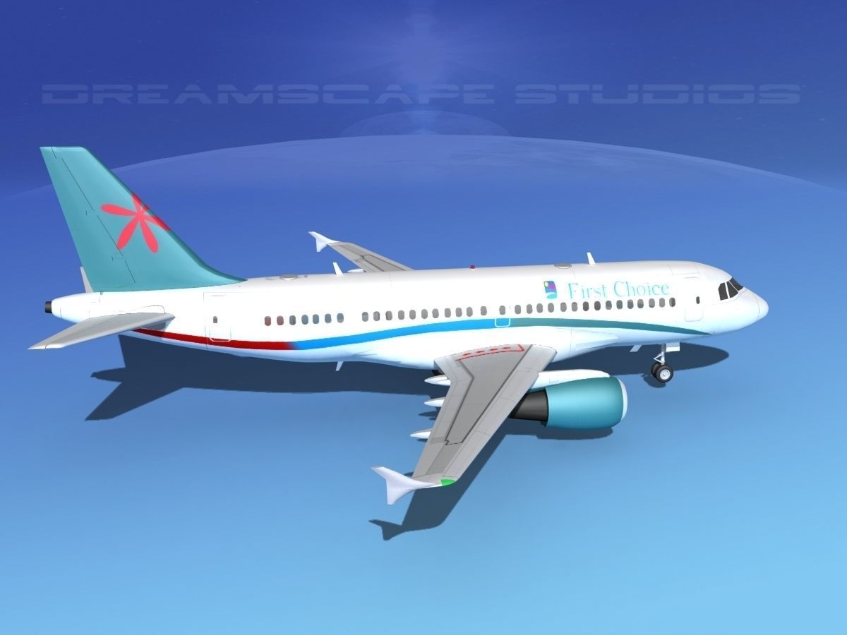 Airbus A319 First Choice Airways 3D model_4