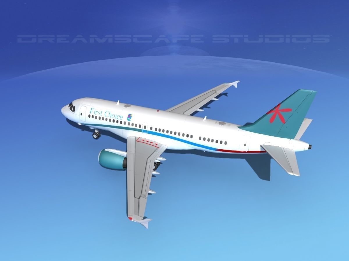 Airbus A319 First Choice Airways 3D model_8