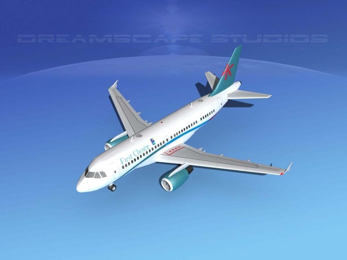 Airbus A319 First Choice Airways 3D model_10